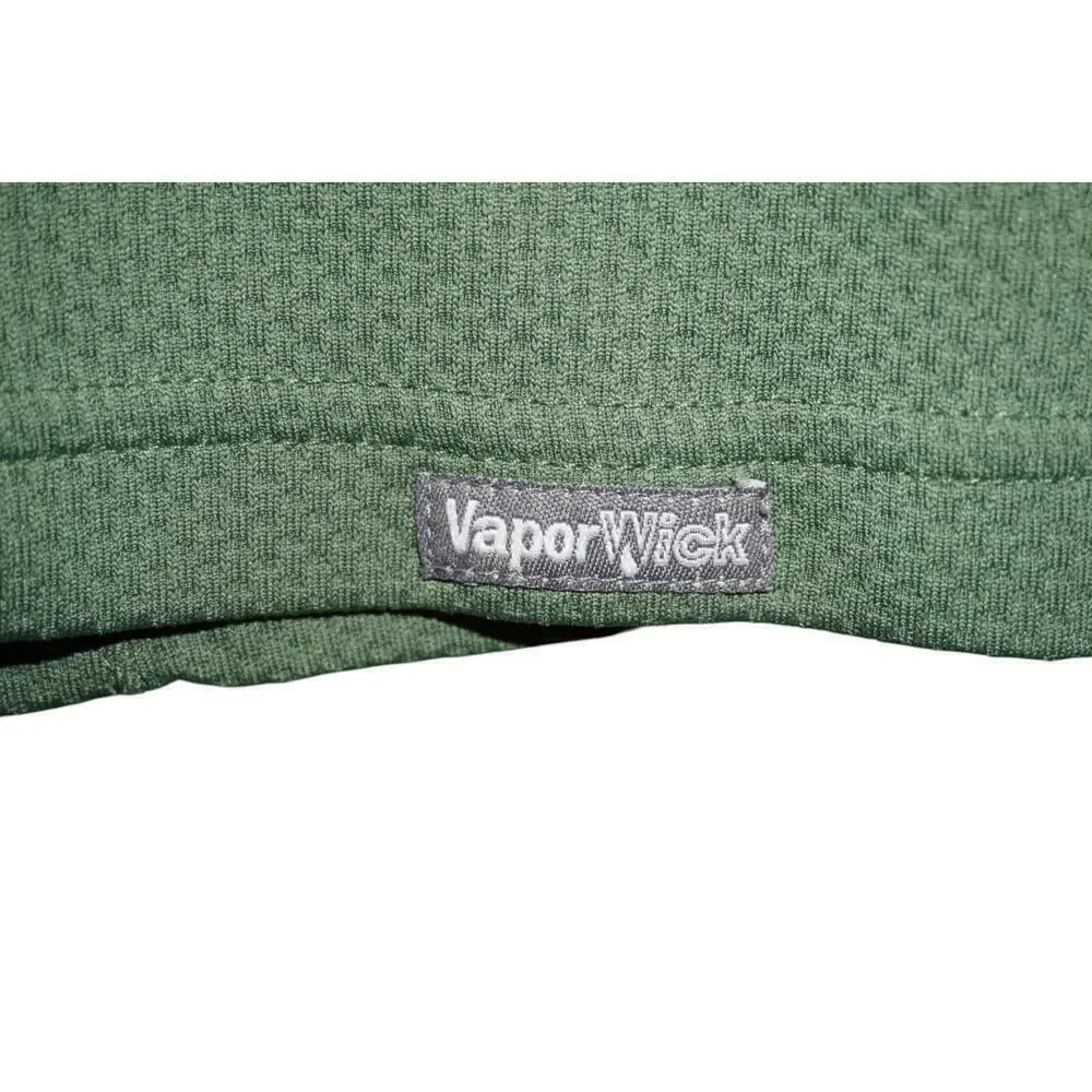 The North Face Solid Green Casual Short Sleeve Polo Shirt - Men's Size Large